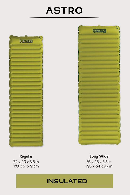 Nemo Astro Insulated Long Wide Luchtbed