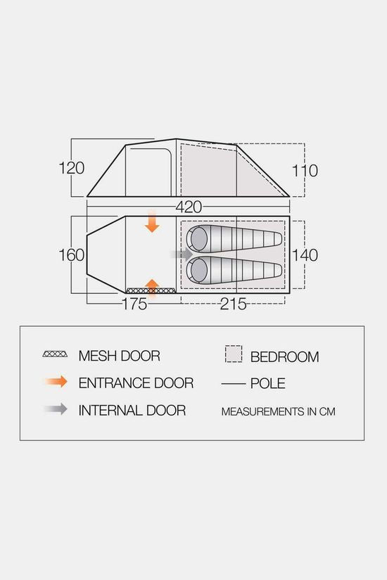 Vango Omega 250 Tunneltent