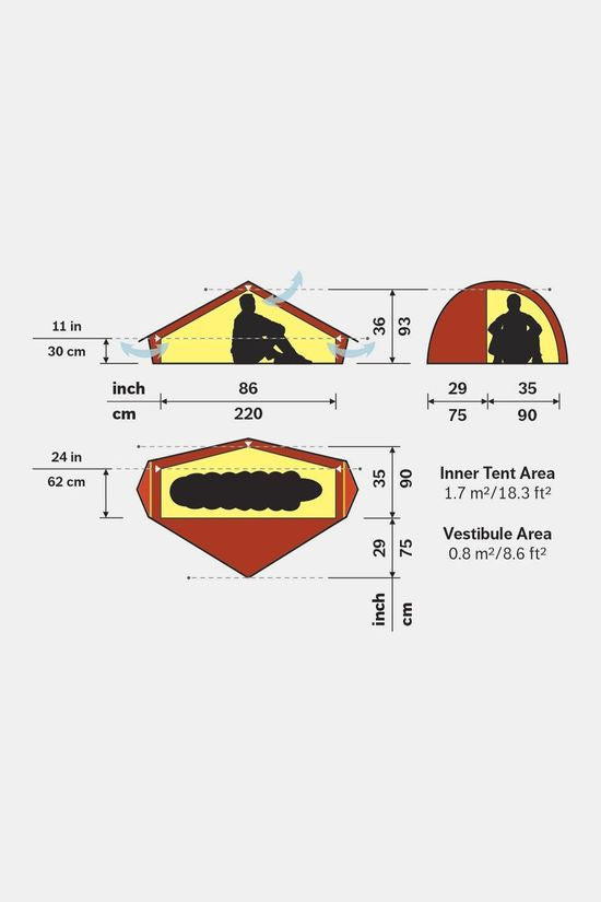 Hilleberg Akto 1P Tunneltent