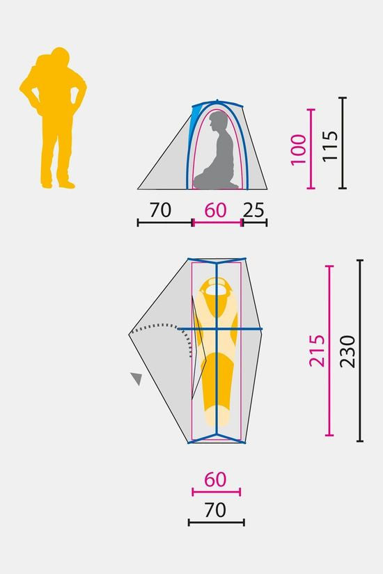 Jack Wolfskin Exolight 1P Hybride Tent