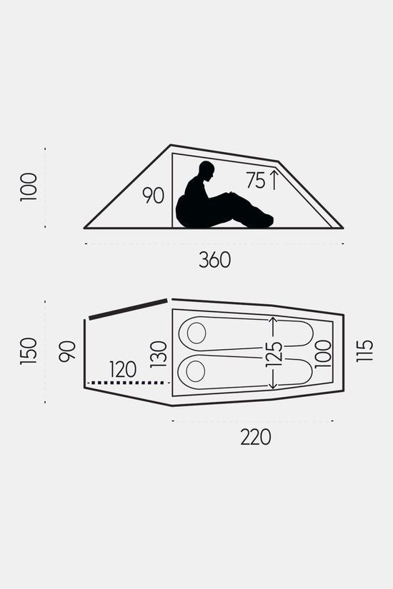 FJÄLLRÄVEN Abisko Lite 2-Persoons Tunneltent