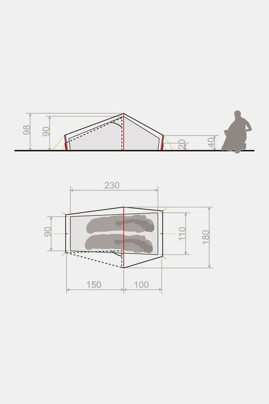 VAUDE Power Lizard Seamless 1-2P Tent