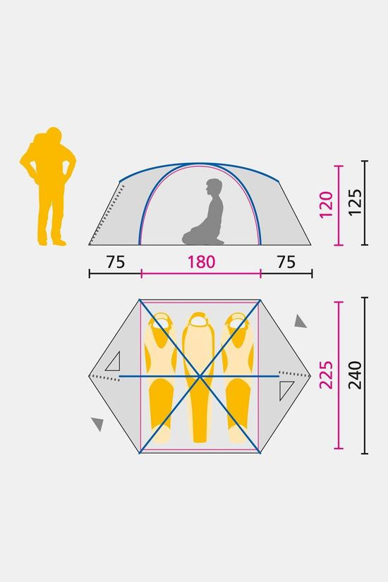 Jack Wolfskin Tent Eclipse III 3-Persoonstent