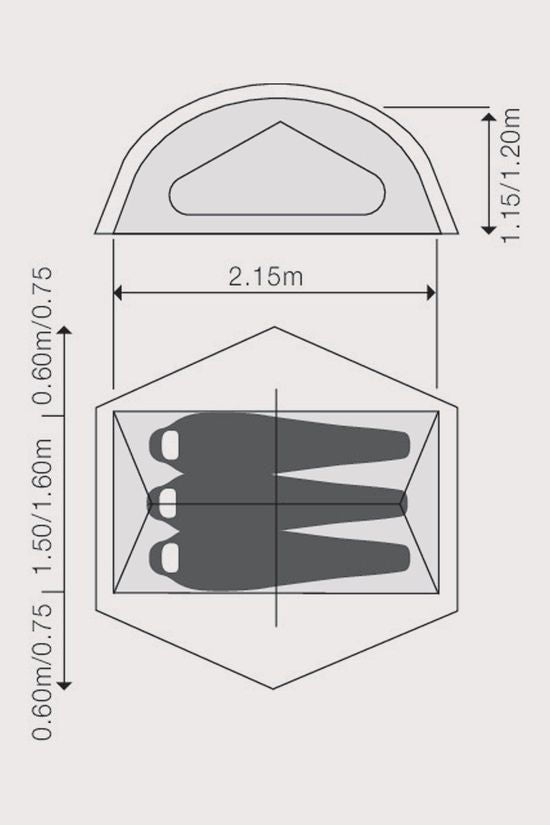 Exped Lyra III 3-Persoons Koepeltent
