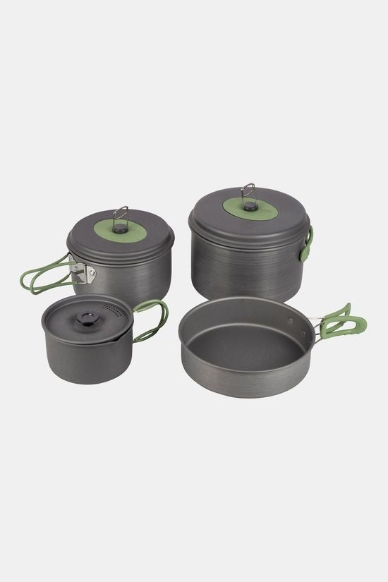 Bo-Camp Explorer XL 4-Delig Hard Anodized Pannenset