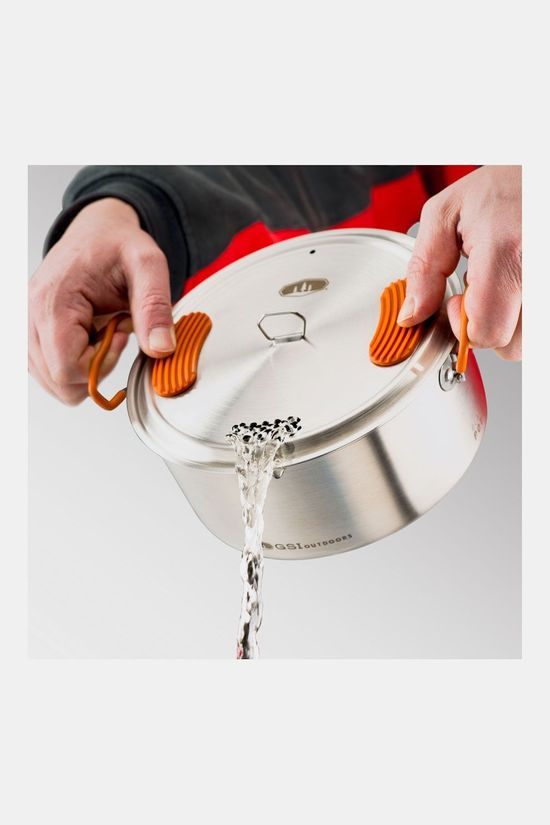GSI Outdoors Glacier Stainless Base Camper Medium Pannenset
